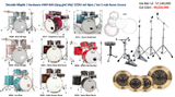  Trống Cơ Pearl Decade Maple Dmp925 