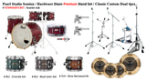  Trống Cơ Pearl Session Studio STS94XSP/C (22/10-12-16/14) 