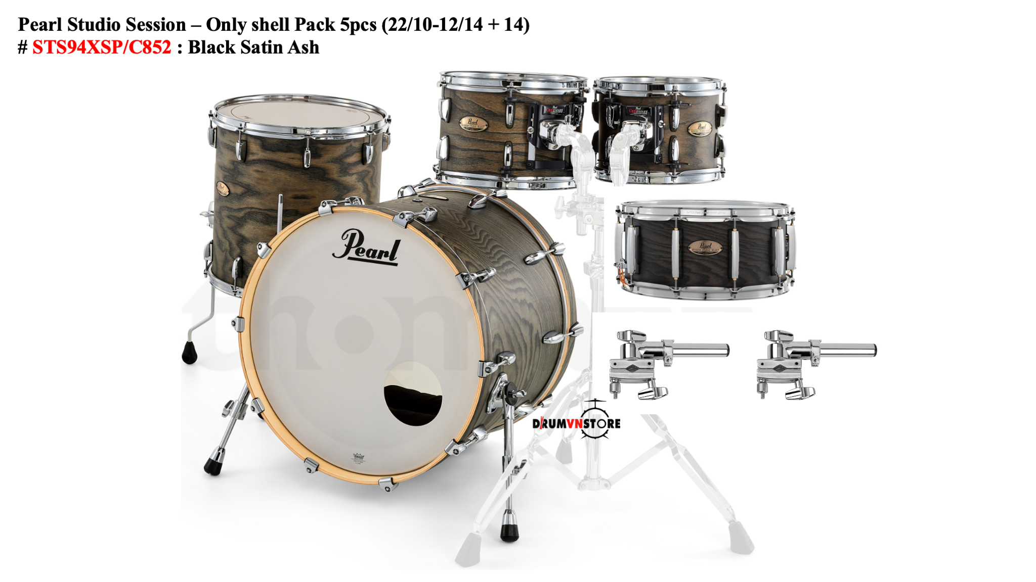  Trống Cơ Pearl Session Studio STS94XSP/C (22/10-12-16/14) 