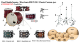  Trống Cơ Pearl Session Studio STS94XSP/C (22/10-12-16/14) 