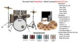  Drumset Pearl Roadshow + Meinl Cymbal Bronze HCS set 