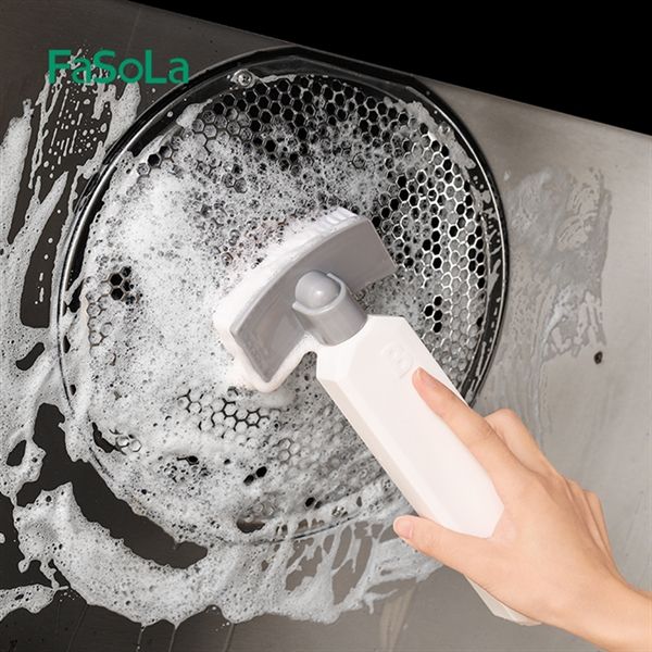  Bàn chải vệ sinh đa năng có sẵn bình đựng xà bông FSLYF-161 