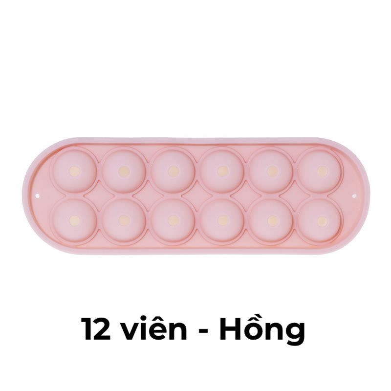  Khay làm đá, trà, kem trái cây 3 viên tròn silicone Fasola FSLYL-006 