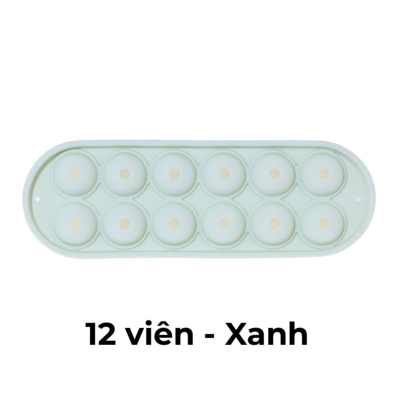  Khay làm đá, trà, kem trái cây 3 viên tròn silicone Fasola FSLYL-006 