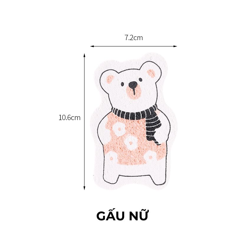  Mút bọt biển rửa chén hình động vật dễ thương FSLYF-203 