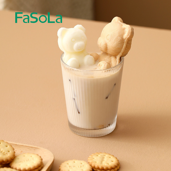  Khuôn gấu 3D làm đá, làm kem, nướng bánh silicone FSLSH-344 FSLSH-345 