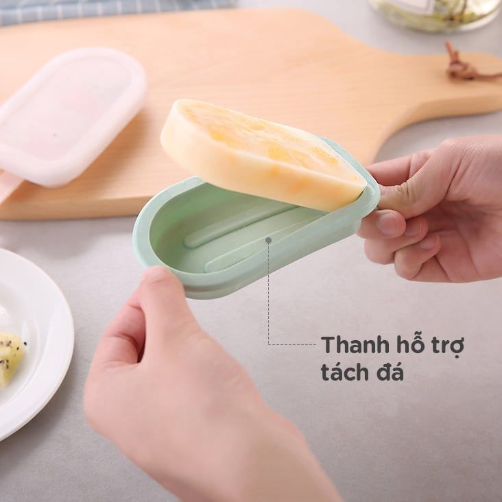  Khuôn làm kem silicon hình dâu tây FSLRY-256C 