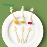  Nĩa tre ăn trái cây hình động vật (hộp 30 cây) FSLSH-367 