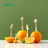  Nĩa tre ăn trái cây hình động vật (hộp 30 cây) FSLSH-367 