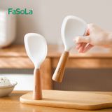  Vá múc cơm silicone cán gỗ FSLPS-615 