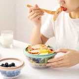  Tô sillicone gấp gọn cách nhiệt dùng được trong lò vi sóng FSLSH-195 