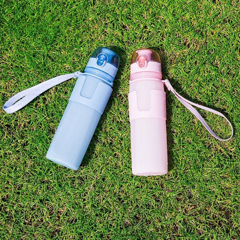  Bình nước thể thao silicon 500ML gấp gọn FSLQJ-0029 