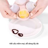  Khay đá tròn silicon có nắp (4 viên) FSLJJ-117 