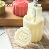  Khuôn bánh trung thu lò xo 4 mặt tròn FSLDZ-229C 