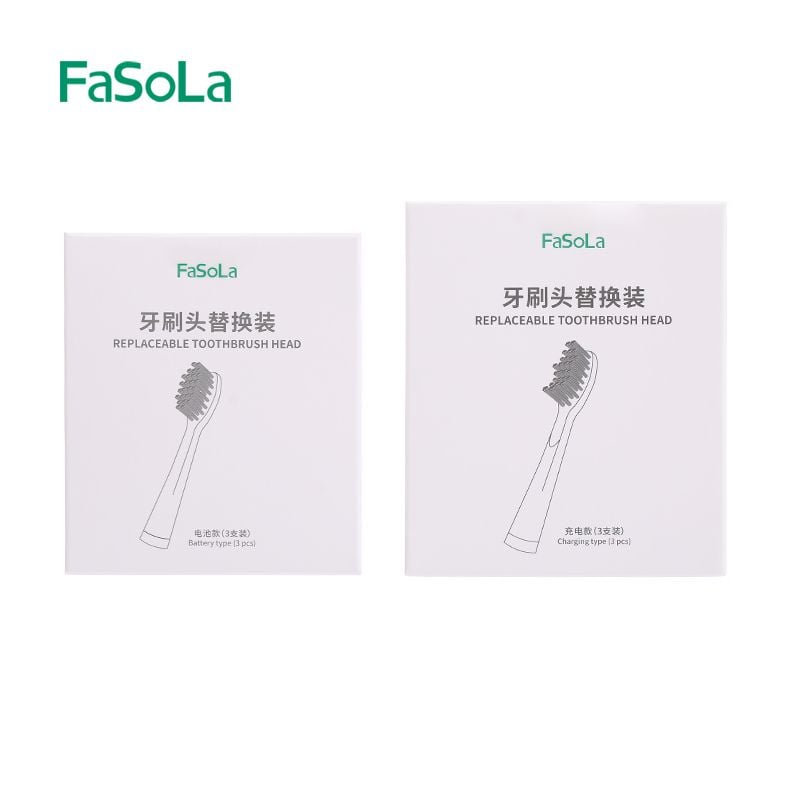  Đầu bàn chải đánh răng màu trắng (3 cái) FSLJY-318 