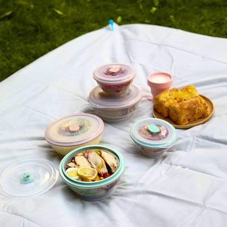  Tô sillicone gấp gọn cách nhiệt dùng được trong lò vi sóng FSLSH-195 