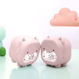  Đồng hồ báo thức hình bò ngố Dada hồng phấn FSLDZ-504 