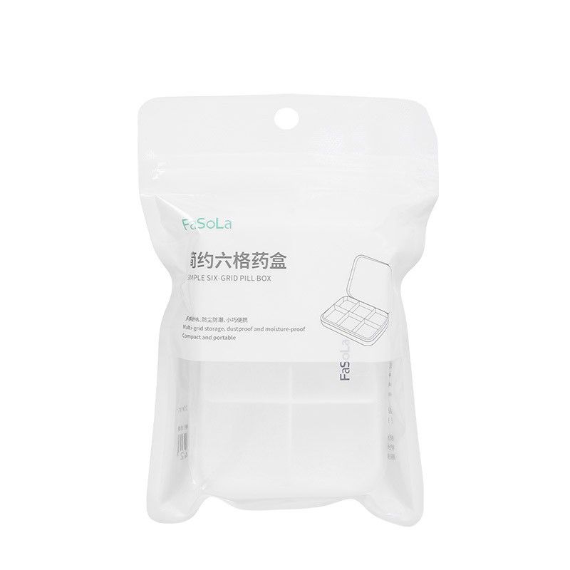  Hộp chia thuốc bỏ túi (6 ngăn) FSLYF-033 