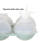  Khay đá tròn silicon có nắp (4 viên) FSLJJ-117 