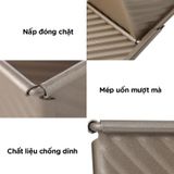  Khuôn nướng bánh mì chống dính 450g có nắp FSLDZ-225 