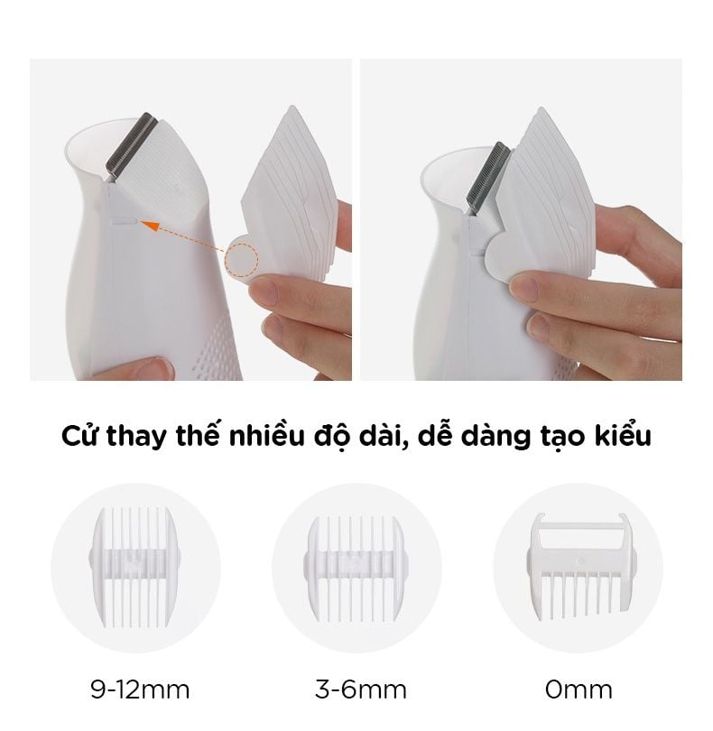  Tông đơ cắt tóc thông minh (hút tóc tự động) 