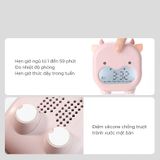  Đồng hồ báo thức hình bò ngố Dada hồng phấn FSLDZ-504 