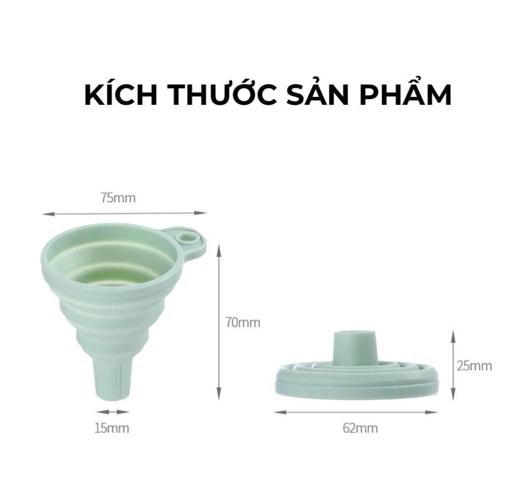  Phễu đong chất lỏng silicon FSLRY-350 