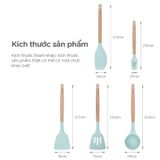  Bộ đồ dùng nấu Silicon ăn tay cầm gỗ FSLSH-121 