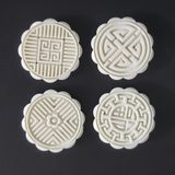  Khuôn bánh trung thu lò xo 4 mặt tròn FSLDZ-229C 