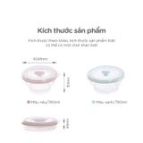 Tô sillicone gấp gọn cách nhiệt dùng được trong lò vi sóng FSLSH-195 