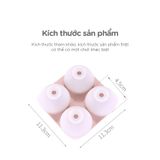  Khay đá tròn silicon có nắp (4 viên) FSLJJ-117 