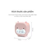  Đồng hồ báo thức hình bò ngố Dada hồng phấn FSLDZ-504 