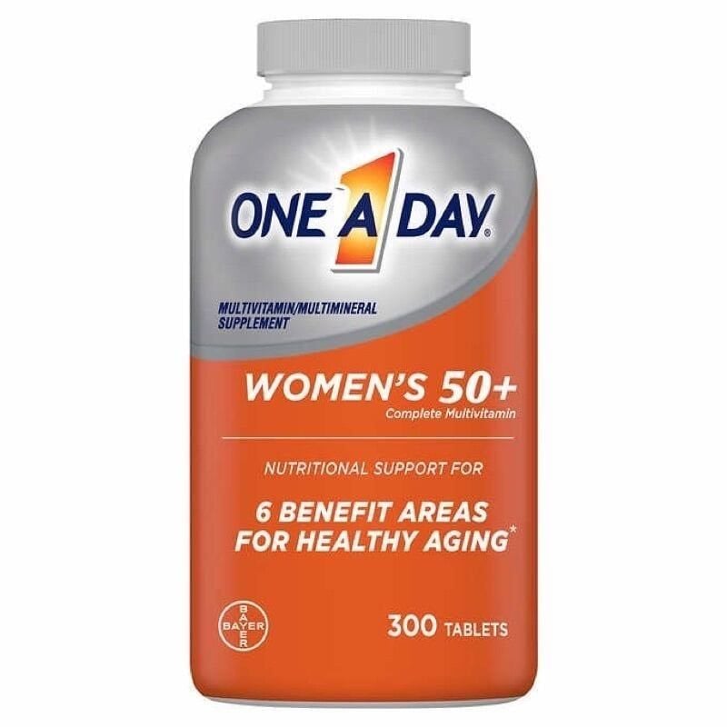 Vitamin tổng hợp One A Day Women's 50+ cho phụ nữ trên 50 tuổi Mỹ 300 viên