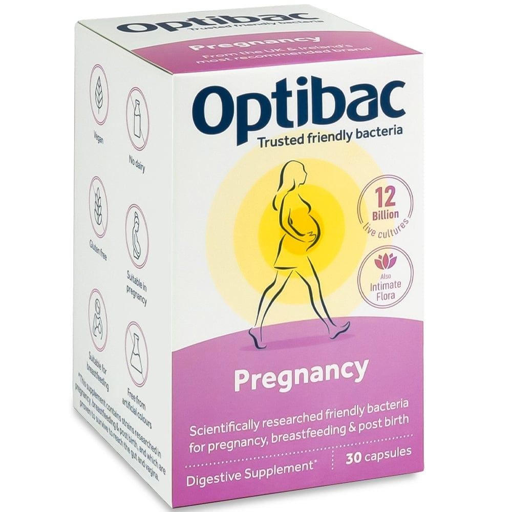 Men vi sinh Optibac Probiotics Pregnancy cho bà bầu và cho con bú 30 viên của Anh