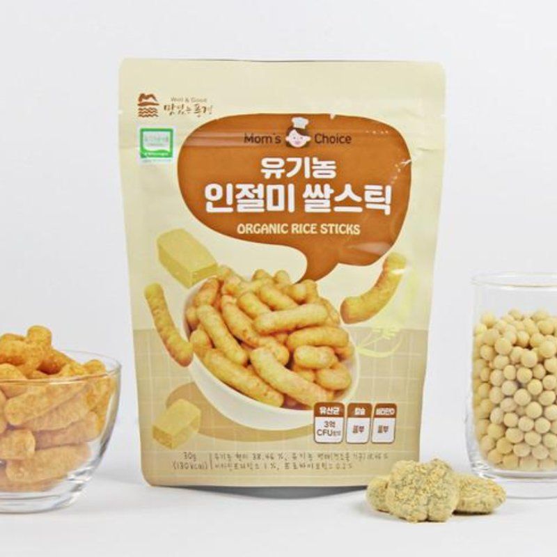 Bánh gạo hữu cơ Mom’s Choice Hàn Quốc 30g vị đậu nành