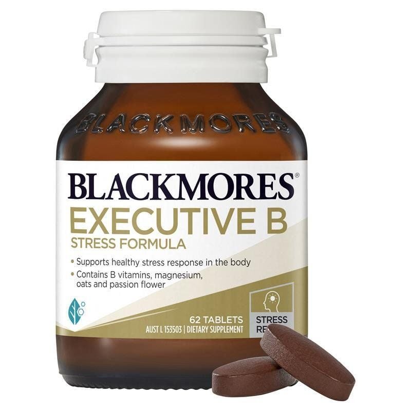 Viên uống giảm stress căng thẳng Blackmores Executive B Stress Formula 62 viên Úc