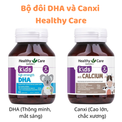 Bộ đôi DHA và Canxi Healthy Care cho bé chính hãng Úc, giá tốt