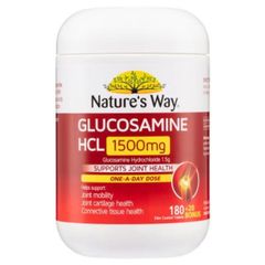 Viên uống bổ khớp Nature’s Way Glucosamine HCL 1500mg 200 viên Úc, mẫu mới