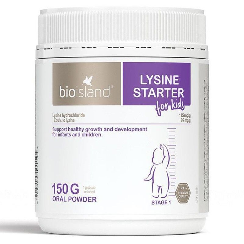 Bio Island Lysine bột tăng chiều cao cho trẻ của Úc