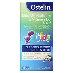 Canxi nước Ostelin Kids Milk Calcium & Vitamin D3 Liquid 90ml Úc cho bé