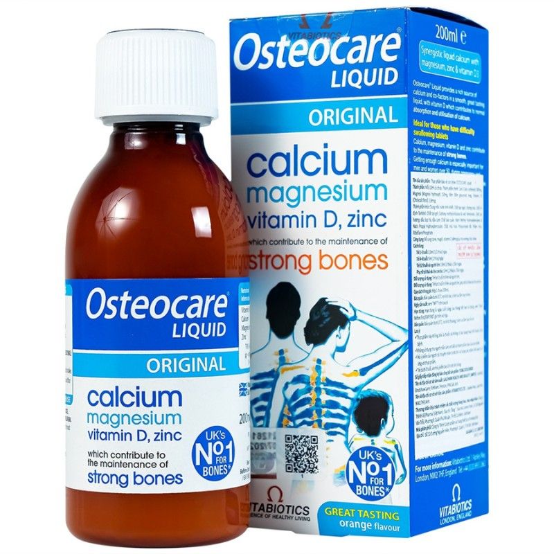Canxi Osteocare Liquid Original dạng nước 200ml của Anh