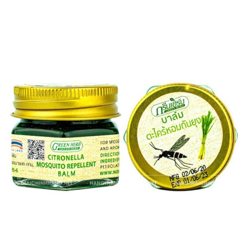 Cao thoa muỗi đốt Green Herb Balm 20g Thái Lan an toàn cho bé