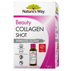 Collagen nước Nature’s Way Beauty Collagen Shot (hộp 10 chai x 50ml) của Úc