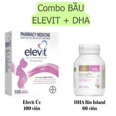Combo Elevit và DHA cho bà bầu Úc chính hãng, giá tốt nhất