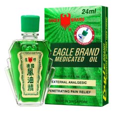 Dầu gió xanh con ó Mỹ Eagle Brand 24ml 2 nắp - Chính hãng 100%