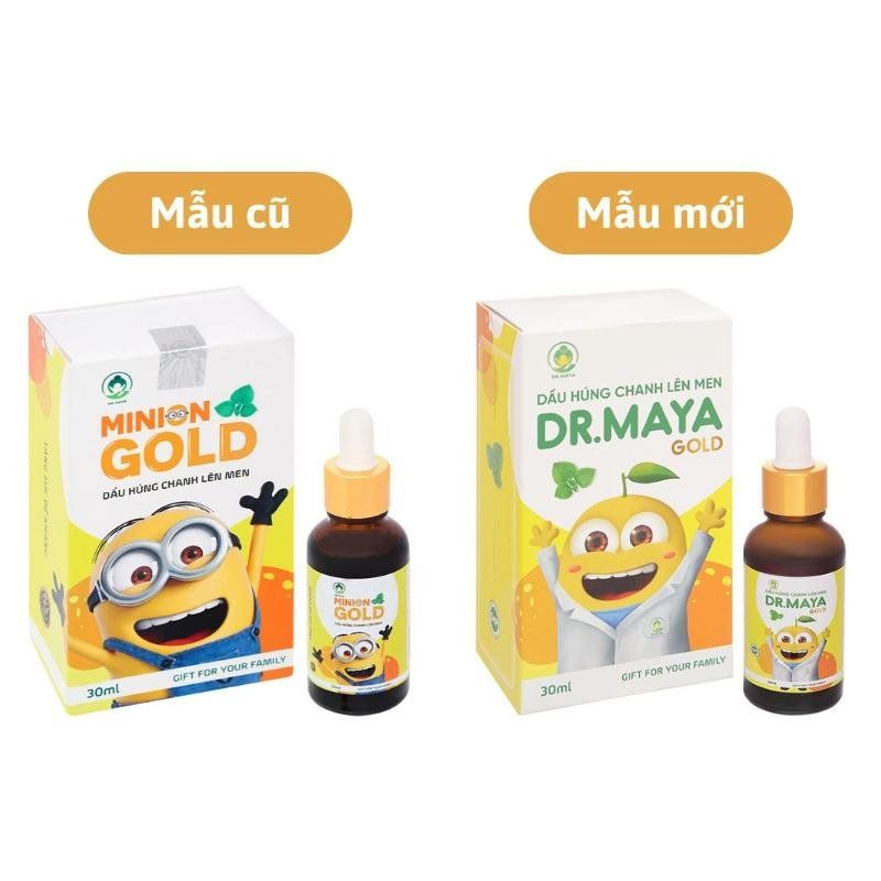 Dầu húng chanh Dr.Maya Gold 30ml tăng đề kháng cho bé 0M+