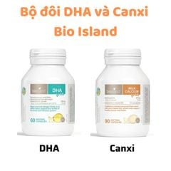 Combo DHA và Canxi Milk Bio Island Úc cho bé cao lớn, thông minh