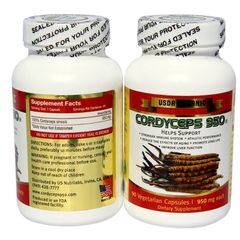 Đông trùng hạ thảo Cordyceps 950 hộp 90 viên của Mỹ