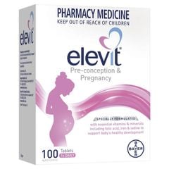 Elevit Úc 100 viên vitamin tổng hợp cho bà bầu