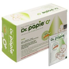 Gạc rơ lưỡi Dr. Papie vệ sinh răng miệng cho bé (hộp 30 gói)